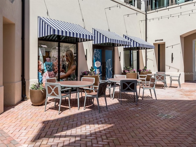 view of patio / terrace featuring outdoor dining space