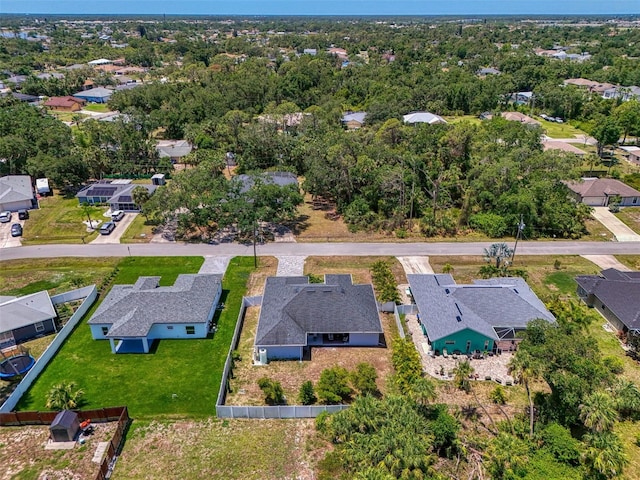 aerial view of residential area