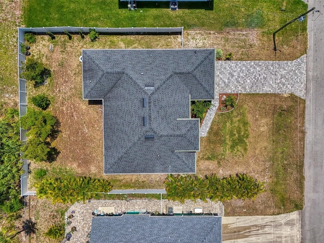 view from above of property