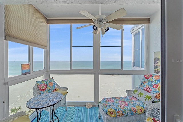 950 Tarpon Center Dr Unit 504, Venice, FL 34285 - sunroom with a water view