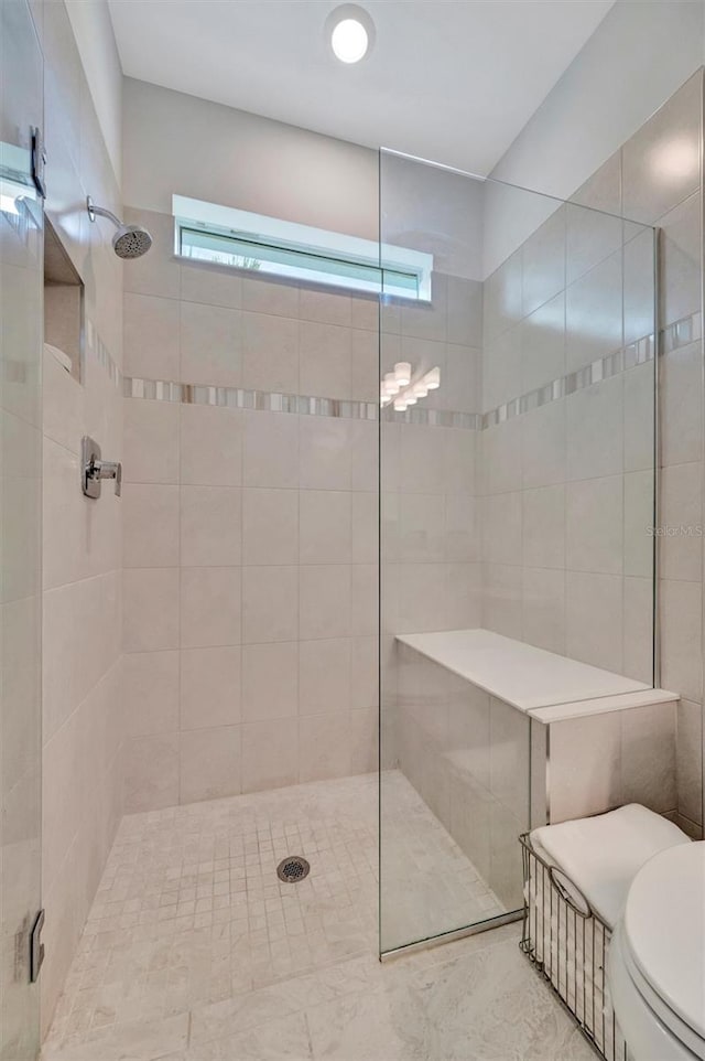 25069 Pearl Lake Cir, Englewood, FL 34223 - full bath with tiled shower and toilet