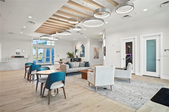 25069 Pearl Lake Cir, Englewood, FL 34223 - common area featuring beamed ceiling