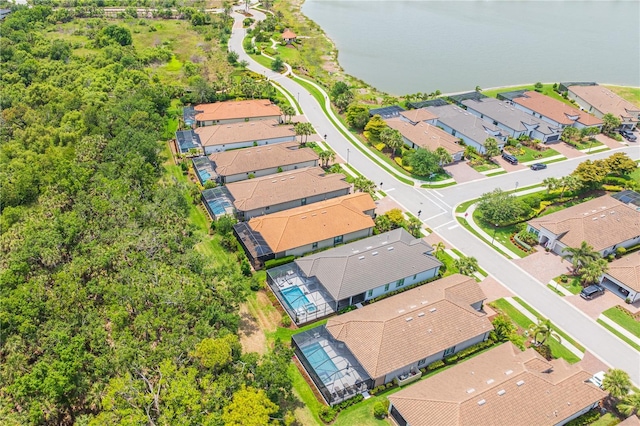aerial view of residential area