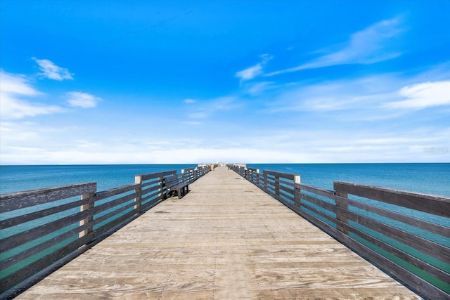 1156 Bird Bay Way Unit 104, Venice, FL 34285 - dock area with a water view