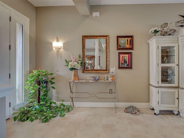 515 Sawgrass Bridge Rd, Venice, FL 34292 - interior space with baseboards and light tile patterned floors