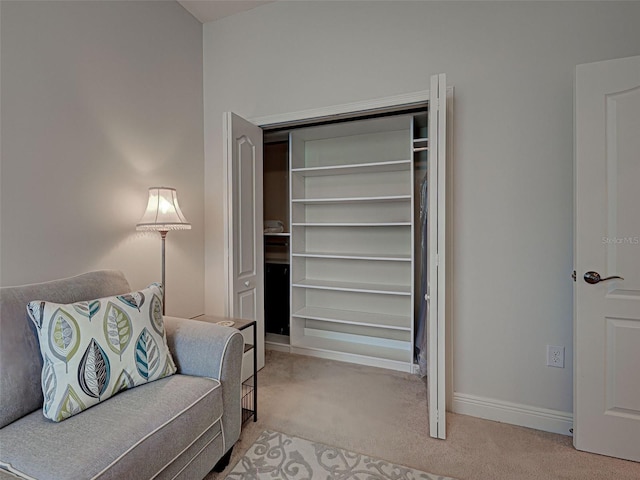 515 Sawgrass Bridge Rd, Venice, FL 34292 - sitting room with carpet and baseboards