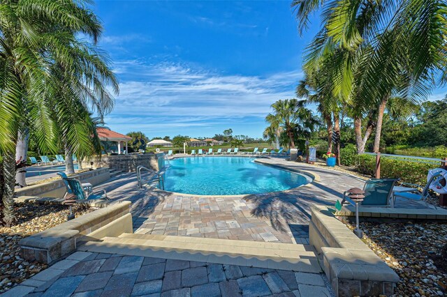 515 Sawgrass Bridge Rd, Venice, FL 34292 - community pool with a patio