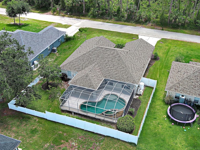 4103 Kinlock St, North Port, FL 34286 - view from above of property with a pool area