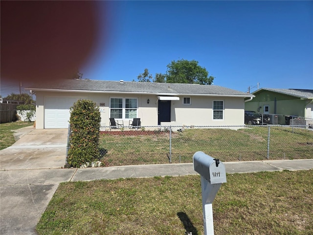 4149 Gorgas St, North Port, FL 34287 - ranch-style home featuring stucco siding, concrete driveway, and a garage