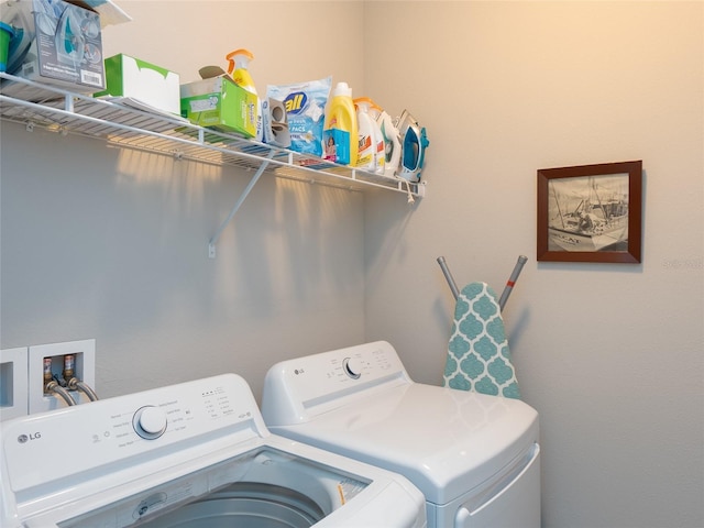 249 Tracino Ter, Nokomis, FL 34275 - clothes washing area featuring washer and dryer
