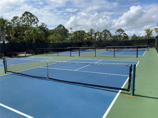 249 Tracino Ter, Nokomis, FL 34275 - view of tennis court with fence
