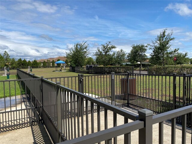 249 Tracino Ter, Nokomis, FL 34275 - deck with a dog friendly area