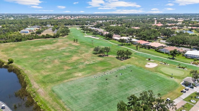 427 Autumn Chase Dr, Venice, FL 34292 - aerial view of residential area featuring a nearby body of water and a golf course