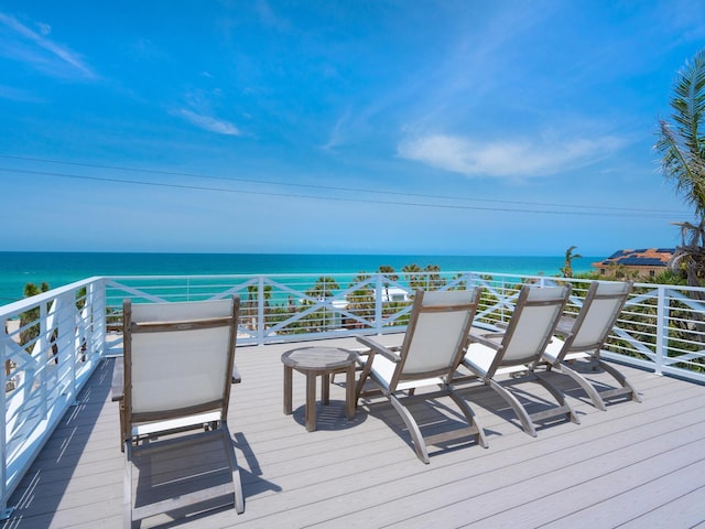 3516 Casey Key Rd, Nokomis, FL 34275 - deck with a water view