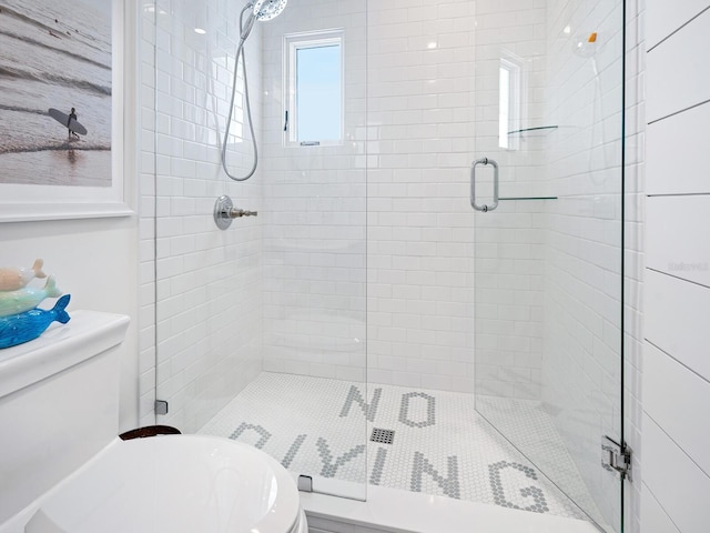 3516 Casey Key Rd, Nokomis, FL 34275 - bathroom with a shower stall and toilet