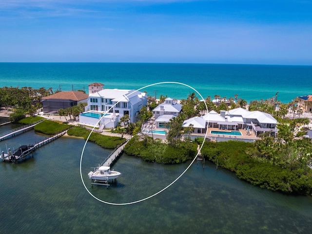 3516 Casey Key Rd, Nokomis, FL 34275 - bird's eye view of a large body of water