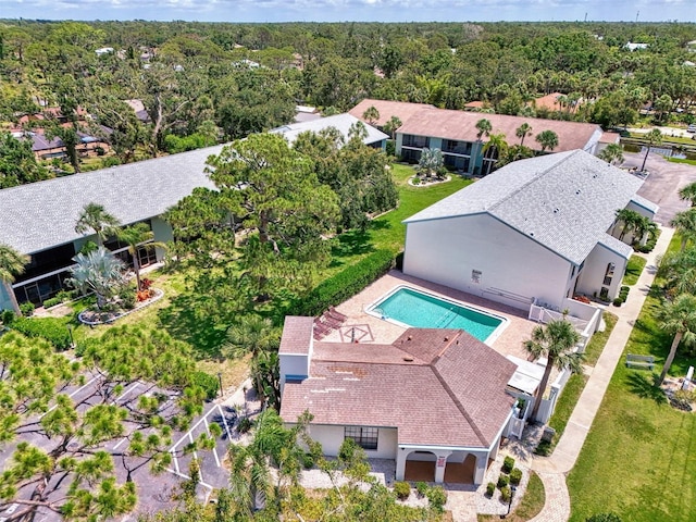 1730 Manasota Beach Rd Unit 215, Englewood, FL 34223 - view from above of property featuring a pool