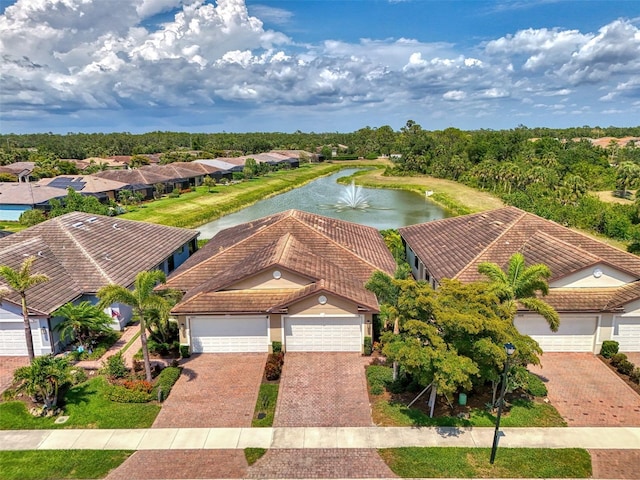 20636 Swallowtail Ct, Venice, FL 34293 - aerial perspective of suburban area featuring a large body of water
