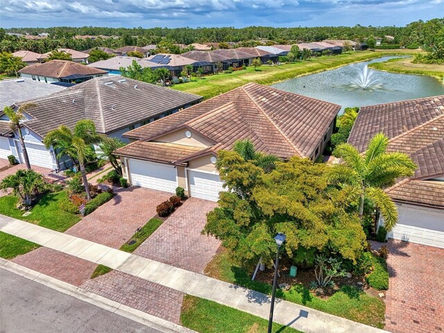 20636 Swallowtail Ct, Venice, FL 34293 - aerial view of residential area featuring a nearby body of water