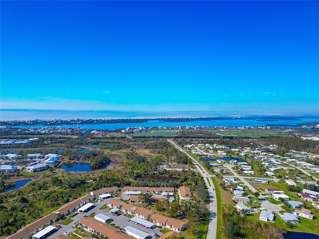 6796 Gasparilla Pines Blvd Unit 18, Englewood, FL 34224 - aerial overview of property's location featuring a nearby body of water and nearby suburban area