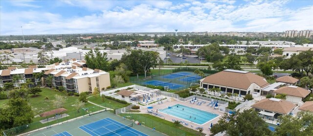 612 Bird Bay Dr S Unit 308, Venice, FL 34285 - aerial view of a pool area