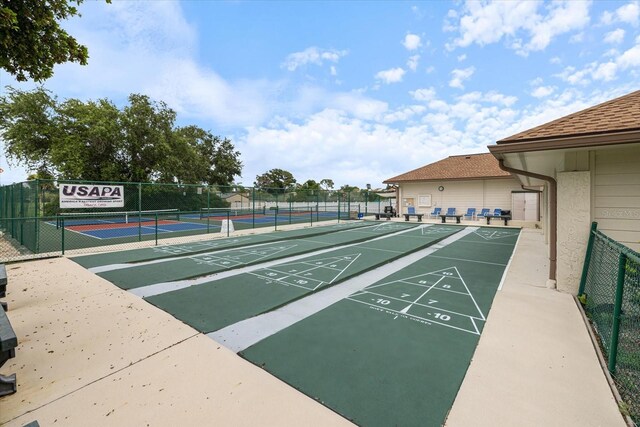 612 Bird Bay Dr S Unit 308, Venice, FL 34285 - view of property's community with a tennis court and fence