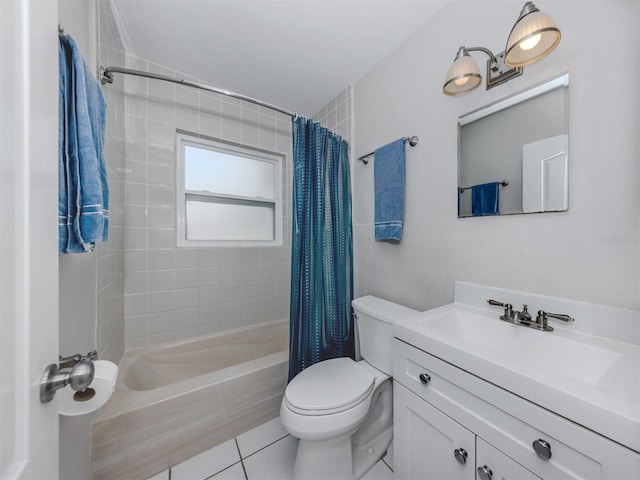 4192 Tarpon Rd, Venice, FL 34293 - full bathroom featuring toilet, tile patterned flooring, shower / bath combo with shower curtain, and vanity