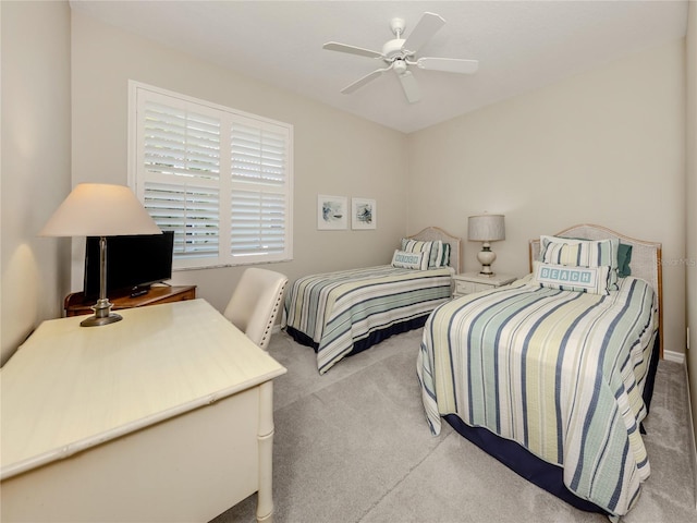 463 Park Trace Blvd, Osprey, FL 34229 - carpeted bedroom with ceiling fan