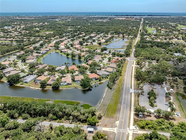 463 Park Trace Blvd, Osprey, FL 34229 - aerial perspective of suburban area with a large body of water