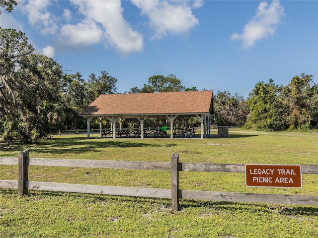 463 Park Trace Blvd, Osprey, FL 34229 - view of community featuring a gazebo