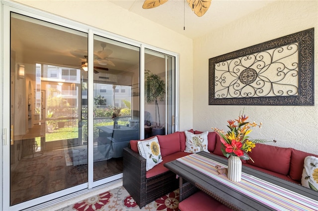600 Gardens Edge Dr Unit 613, Venice, FL 34285 - sunroom / solarium with ceiling fan