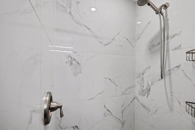 12031 Saragossa Ln, North Port, FL 34287 - detailed view of a marble finish shower