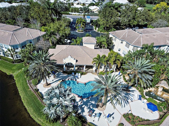 212 Triano Cir Unit 212, Venice, FL 34292 - drone / aerial view of a pool area