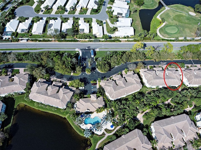 212 Triano Cir Unit 212, Venice, FL 34292 - aerial view of property and surrounding area with nearby suburban area and a nearby body of water