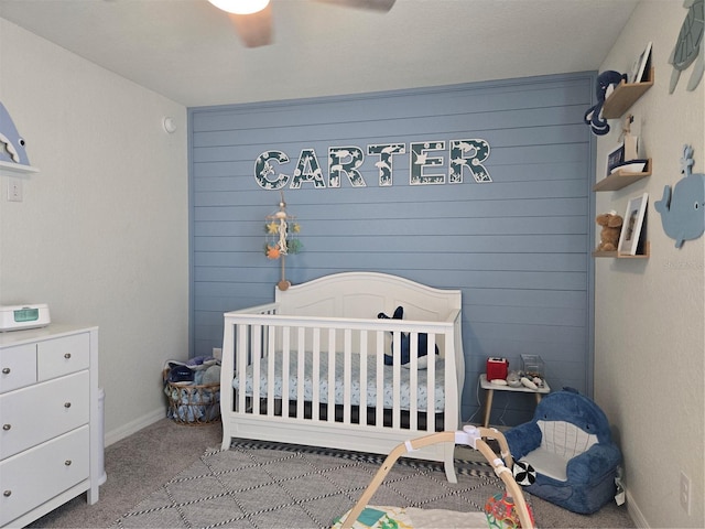3003 58th Way E, Palmetto, FL 34221 - bedroom with carpet flooring, ceiling fan, and baseboards