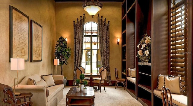 view of living area