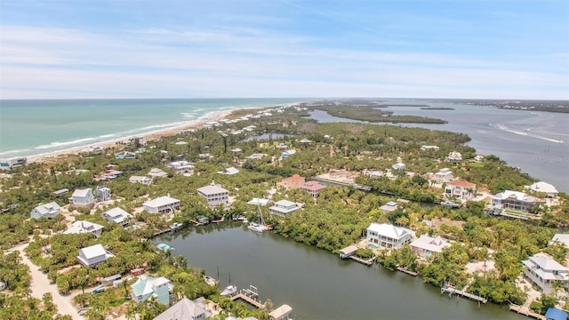 63 Palm Dr, Placida, FL 33946 - aerial perspective of suburban area with a nearby body of water