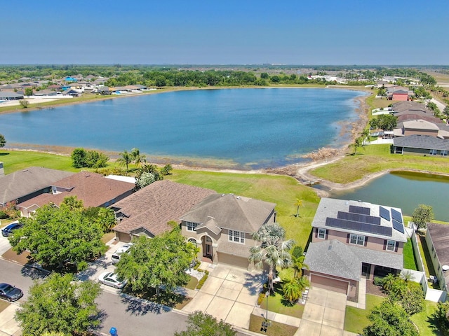 632 Tanana Fall Dr, Ruskin, FL 33570 - aerial perspective of suburban area with a nearby body of water