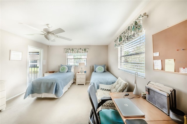 410 Mission Trl E Unit B, Venice, FL 34285 - bedroom featuring a ceiling fan