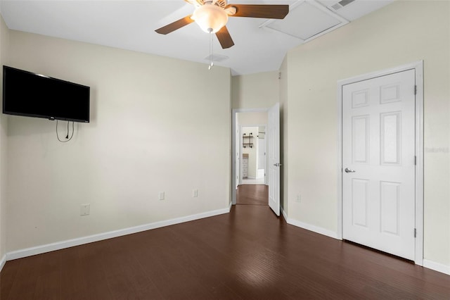 4305 Heyward St, North Port, FL 34291 - unfurnished bedroom with wood finished floors and baseboards