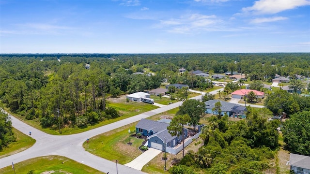 4305 Heyward St, North Port, FL 34291 - aerial view of residential area with a heavily wooded area