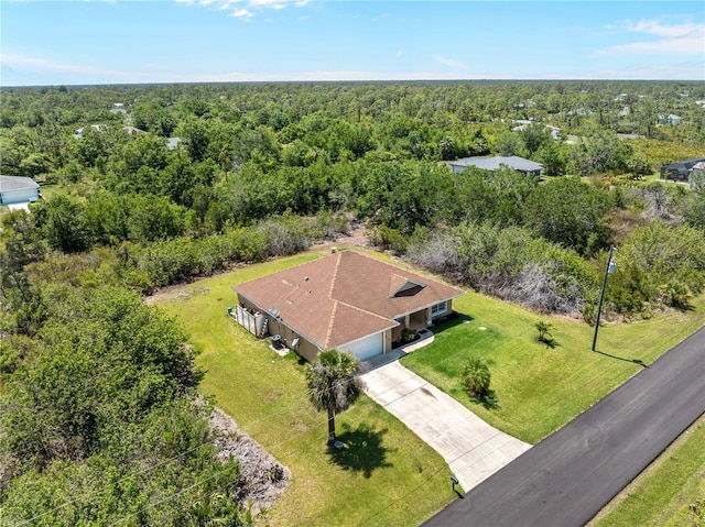 6199 Stamp St, Port Charlotte, FL 33981 - aerial view of property and surrounding area featuring a heavily wooded area