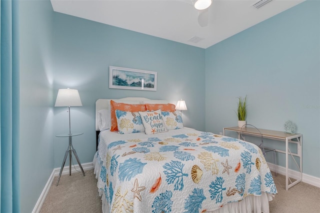 629 Ibiza Loop, Venice, FL 34292 - carpeted bedroom with baseboards and ceiling fan