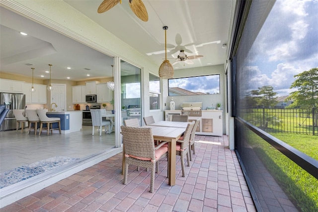 629 Ibiza Loop, Venice, FL 34292 - sunroom / solarium with a sink