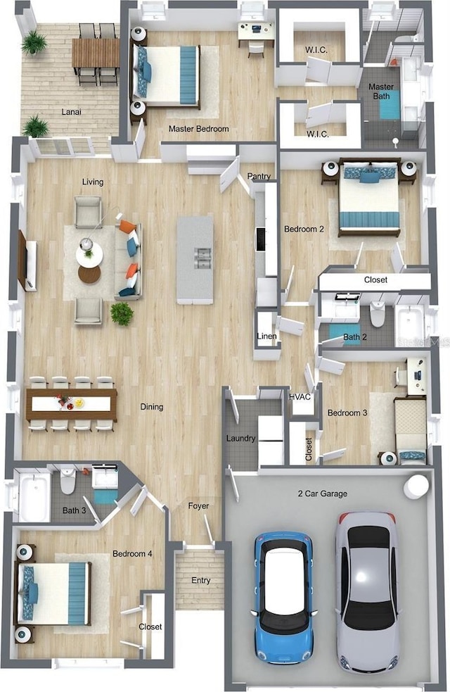 4390 Asteria Ter, North Port, FL 34287 - home floor plan
