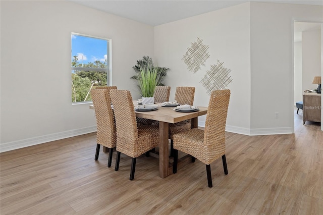 4390 Asteria Ter, North Port, FL 34287 - dining area with light wood-type flooring and baseboards