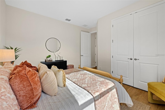 4390 Asteria Ter, North Port, FL 34287 - bedroom with wood finished floors and a closet