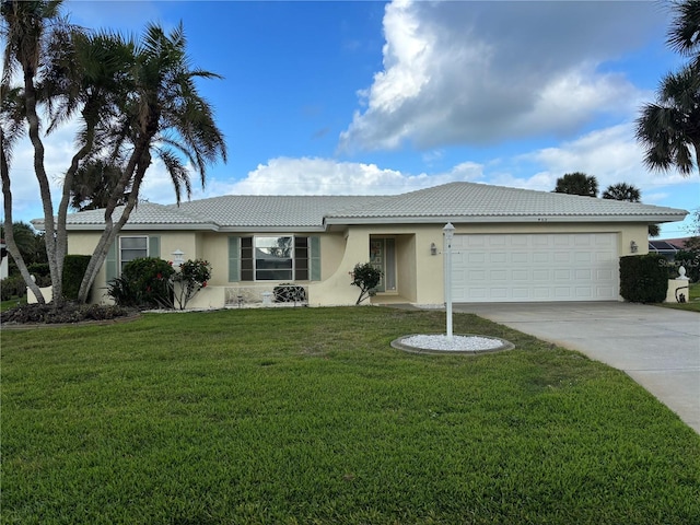 465 Laurencin Dr, Nokomis, FL 34275 - single story home with a tiled roof, stucco siding, and concrete driveway