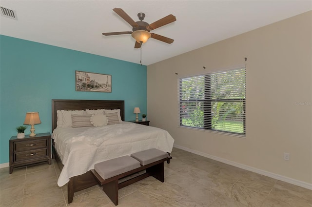 241 Marcheno Way, Nokomis, FL 34275 - bedroom with baseboards and ceiling fan