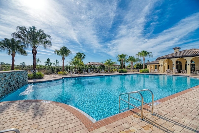 241 Marcheno Way, Nokomis, FL 34275 - community pool with a patio area